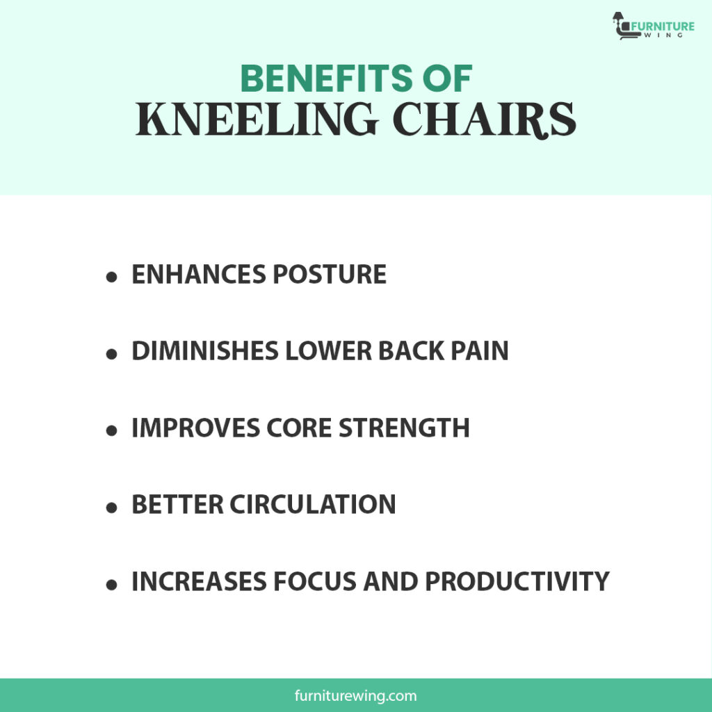 What are the benefits of a kneeling chair for sciatica?