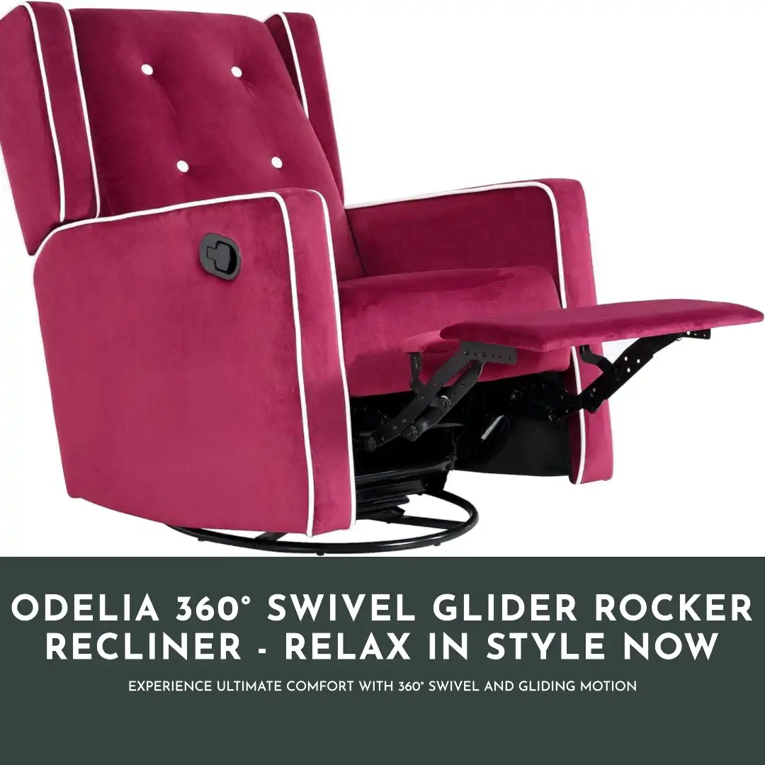 Odelia 360 Swivel Glider Rocker Recliner – Relax in Style Now